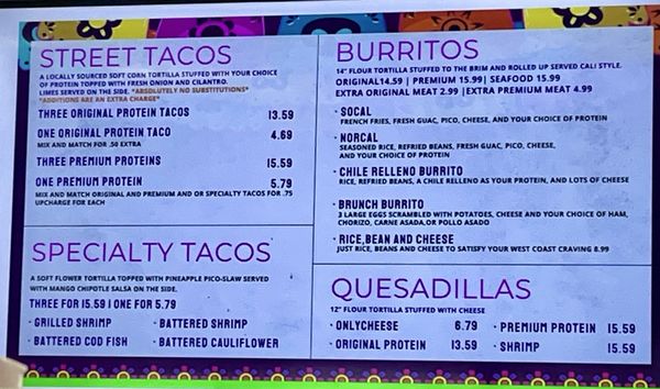Menu photo 1 No 1 Taco Virginia Beach, VA Menu photo 1 No 1 Taco Virginia Beach, VA