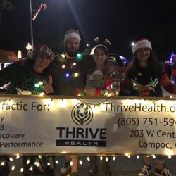 Thrive Health A Hurd Chiropractic P C - At the 2018 Childrens Christmas Parade in Lompoc!