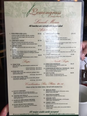 Menu photo 5 Lemon Grass Thai Cuisine San Francisco, CA