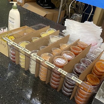 Cluck N Sip - Variety of sauces- you grab yourself - Fast Food Near Me - San Diego, California