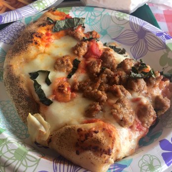 Freddy's Pizza - Margherita pizza with sausage - Pizza Near Me - Cicero, Illinois