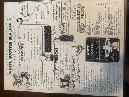 Menu photo 1 The White Rooster Dana Point, CA Menu photo 1 The White Rooster Dana Point, CA