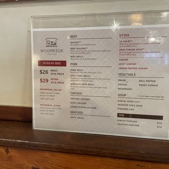 Woo Mee Ok Korean BBQ - Menu - Korean Near Me - Dallas, Texas Woo Mee Ok Korean BBQ - Menu - Korean Near Me - Dallas, Texas