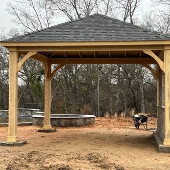 Decks & Pergolas By Nate - Custom 12 x 12' Pavilion - Patio Coverings Near Me - Belmont, North Carolina Decks & Pergolas By Nate - Custom 12 x 12' Pavilion - Patio Coverings Near Me - Belmont, North Carolina