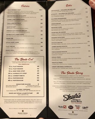 Menu photo 6 Shula's Steak House Chicago, IL Menu photo 6 Shula's Steak House Chicago, IL