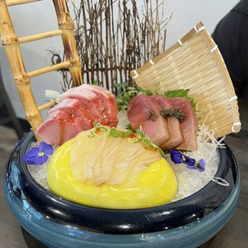 Sushi Yume - Yellowtail, bluefin and halibut sashimi. As always, FRESH fishies... thanks Chef Daniel and Liam! - Japanese Near Me - Round Rock, Texas Sushi Yume - Yellowtail, bluefin and halibut sashimi. As always, FRESH fishies... thanks Chef Daniel and Liam! - Japanese Near Me - Round Rock, Texas