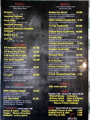 Menu photo 2 Bullzz-Eye BBQ Hagerman, ID
