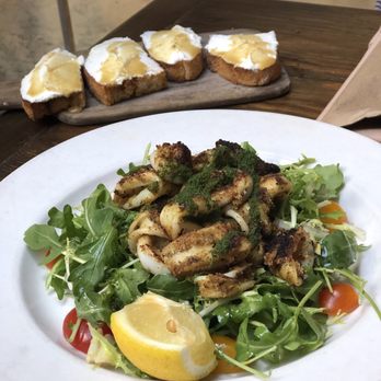 Uva - Ricotta bruschetta, calamari - Italian Near Me - New York, New York Uva - Ricotta bruschetta, calamari - Italian Near Me - New York, New York