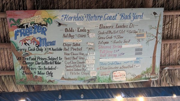Menu photo 6 The Freezer Tiki Bar Homosassa, FL