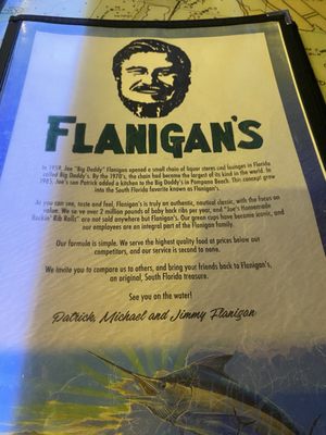 Menu photo 1 Flanigan's - Hollywood Hollywood, FL Menu photo 1 Flanigan's - Hollywood Hollywood, FL