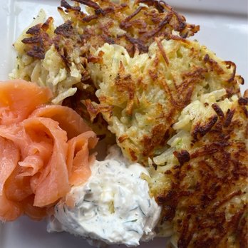 The Hoffmann - Smoked Salmon Appetizer (Smoked salmon served with crispy potato, capers, and creme fraiche) - German Near Me - Jensen Beach, Florida