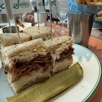 Sadelle's - Triple decker -half portion with roast beef and bacon. - Breakfast & Brunch Near Me - Las Vegas, Nevada Sadelle's - Triple decker -half portion with roast beef and bacon. - Breakfast & Brunch Near Me - Las Vegas, Nevada