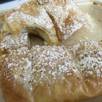 Pi Bakerie - Bougatsa - a delicious cheese pastry topped with cinnamon and powdered sugar - Bakeries Near Me - New York, New York Pi Bakerie - Bougatsa - a delicious cheese pastry topped with cinnamon and powdered sugar - Bakeries Near Me - New York, New York