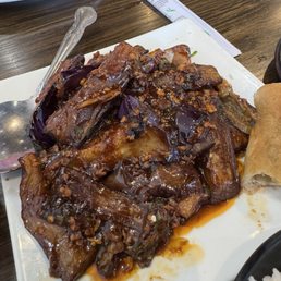 Spicy Eggplant with beef Spicy Eggplant with beef