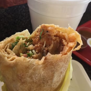 Senor Baja - Shrimp burrito & large horchata - Mexican Near Me - Pomona, California