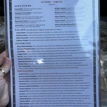 Caló Kitchen + Tequila - Menu - Cocktail Bars Near Me - Costa Mesa, California