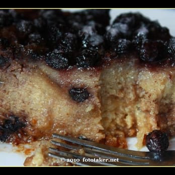 Sausalito Bakery & Cafe - blueberry bread pudding - when I return to Spain, I will be baking me some!! yummy!!! - Coffee & Tea Near Me - Sausalito, California