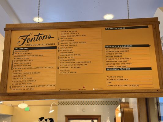 Menu photo 1 Fentons Creamery Oakland, CA Menu photo 1 Fentons Creamery Oakland, CA