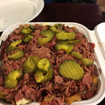 La Poutinerie Albert - Poutine Montreal: pickles, smoked meat. - Burgers Near Me - Gatineau, Quebec La Poutinerie Albert - Poutine Montreal: pickles, smoked meat. - Burgers Near Me - Gatineau, Quebec