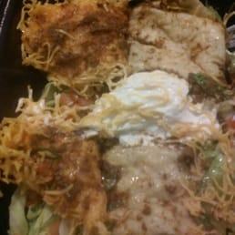 Burrito Deluxe - that's supposed to be chili between the cheese and tortilla. Very unhappy with this.