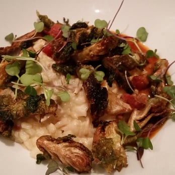 Dovetail - Rabbit with risotto and crispy Brussel sprouts. You would not be disappointed. - Southern Near Me - Macon, Georgia
