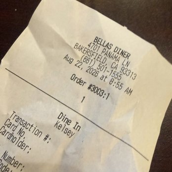 Bella’s Diner - Kelsey you're awesome, keep up the good work. - Coffee & Tea Near Me - Bakersfield, California Bella’s Diner - Kelsey you're awesome, keep up the good work. - Coffee & Tea Near Me - Bakersfield, California