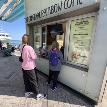 The Original Rainbow Cone - Outside of stand - Ice Cream & Frozen Yogurt Near Me - Chicago, Illinois The Original Rainbow Cone - Outside of stand - Ice Cream & Frozen Yogurt Near Me - Chicago, Illinois