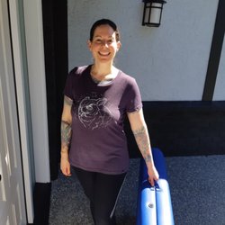 Linda Ann Farruggia, RMT - Me arriving for a massage. I always have a mask once I'm out of my vehicle (not for this picture).
