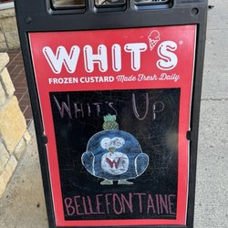 Whit's Frozen Custard - Bellefontaine - Sign outside