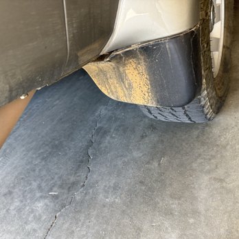 Burbank Express Car Wash - A still very dirty car after the car wash - Car Wash Near Me - Burbank, California