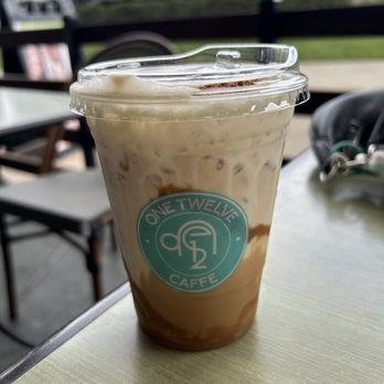 One Twelve Caffe - Iced Biscoff Cookie Latte - Coffee & Tea Near Me - Downey, California