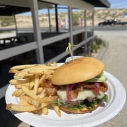 Outpost 29 Palms - Bacon burger and fries