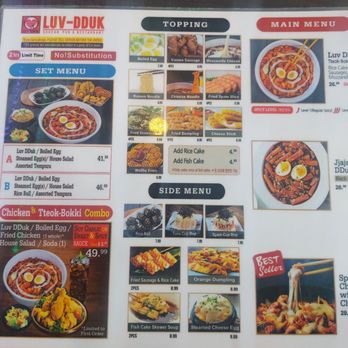 Luv Dduk - Menu - Korean Near Me - Cerritos, California Luv Dduk - Menu - Korean Near Me - Cerritos, California