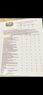 Menu photo 3 Silly Al's Pizza Quartzsite, AZ