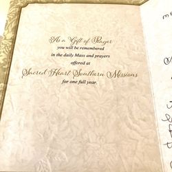 My devout Catholic friends and family love to receive these cards. 08/12/23 I send them to anyone I love!!