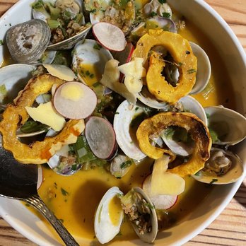 Nina May - Little Neck Clams with Chorizo Sausage - New American Near Me - Washington, DC, District of Columbia Nina May - Little Neck Clams with Chorizo Sausage - New American Near Me - Washington, DC, District of Columbia