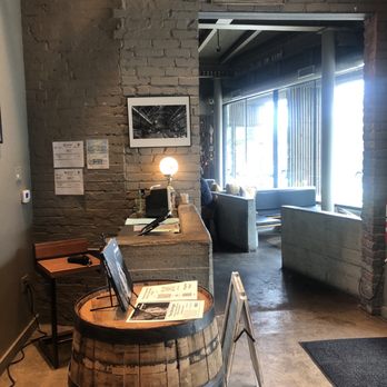 Braddock Public House - Hostess stand directing you to main dining area - Brewpubs Near Me - Braddock, Pennsylvania