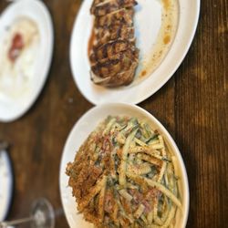 Zoodles with chicken aka Shaved Courgette Salad