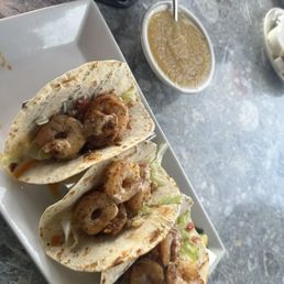 Blackened shrimp tacos