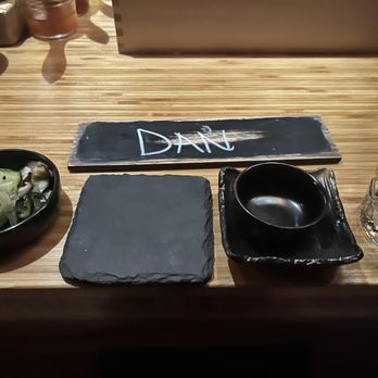 Sushi by Scratch - Personalized place settings - waiting patiently for dinner! - Sushi Bars Near Me - Los Angeles, California Sushi by Scratch - Personalized place settings - waiting patiently for dinner! - Sushi Bars Near Me - Los Angeles, California