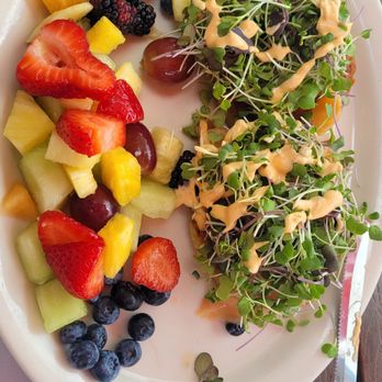 Miracle Mile Cafe - The special: potato pancake and smoked salmon with micro greens - Breakfast & Brunch Near Me - San Rafael, California Miracle Mile Cafe - The special: potato pancake and smoked salmon with micro greens - Breakfast & Brunch Near Me - San Rafael, California