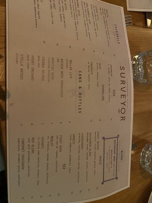 Menu photo 8 Surveyor Washington, DC, DC