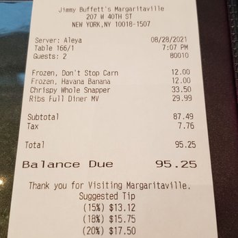 Margaritaville - Times Square - American Near Me - New York, New York