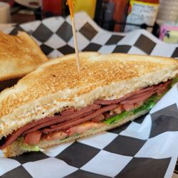 Fried Bologna sandwich