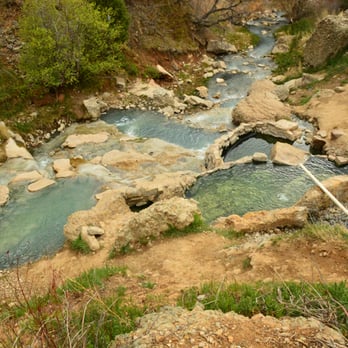 Fifth Water Hot Springs - Another view of the main area; many man-made pools - Hiking Near Me - Spanish Fork, Utah Fifth Water Hot Springs - Another view of the main area; many man-made pools - Hiking Near Me - Spanish Fork, Utah