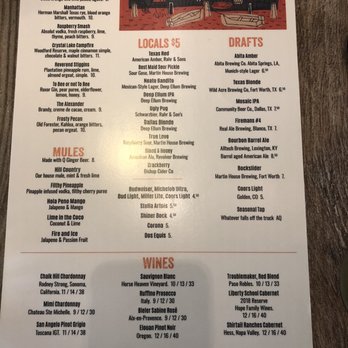 Tricky Fish - Drink Menu - Seafood Near Me - Fort Worth, Texas Tricky Fish - Drink Menu - Seafood Near Me - Fort Worth, Texas
