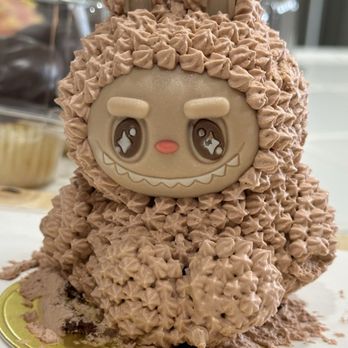 Peony - Brown/Chocolate cake Labubu! (My bad, it fell over during transport) - Coffee & Tea Near Me - Las Vegas, Nevada