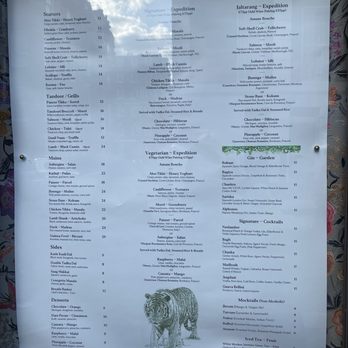 Kutir - Menu outside - Indian Near Me - London, XGL