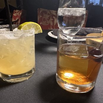 Amore Fine Dining & Spirits - Italian margarita and a Godfather - Seafood Near Me - Montgomery, Texas