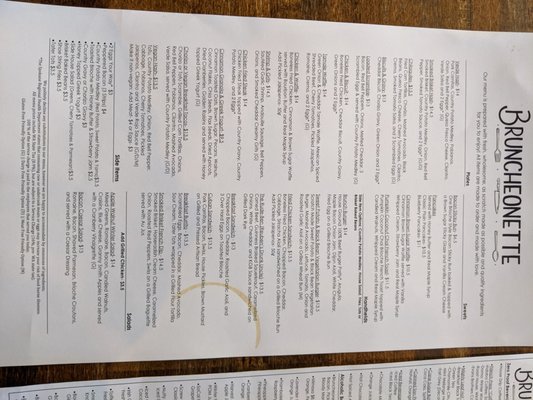 Menu photo 4 Bruncheonette Spokane, WA